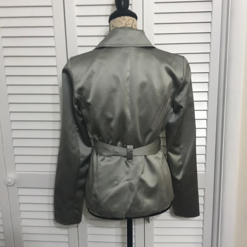 Express Design Studio Silver Blazer - image 3